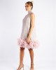 A.Rio - Dress with feathers applique