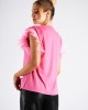 Elia - T-shirt with feathers applique pink