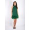 A.Rio Green - Dress with feathers applique green