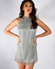 A.Rio - Mini dress with crystal mesh fabric