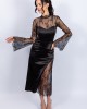 Mirabelle 2.0 - Rochie din tafta si dantela neagra