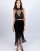 Kylie Dress - Rochie cu dantela si franjuri