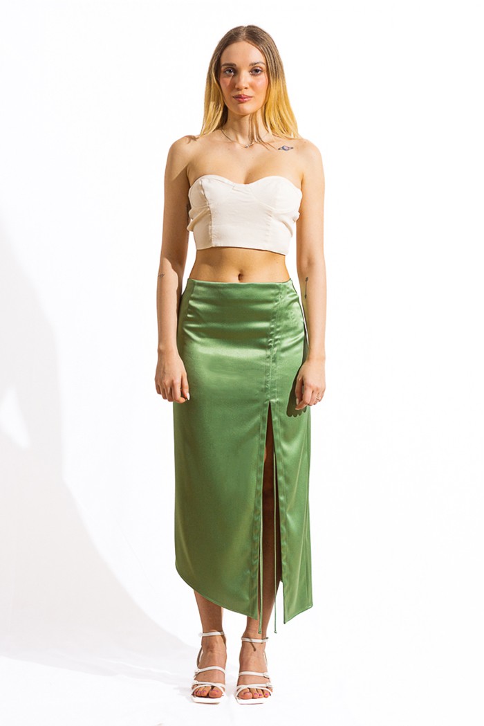 Malibu - Draw string skirt green