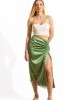 Malibu - Draw string skirt green