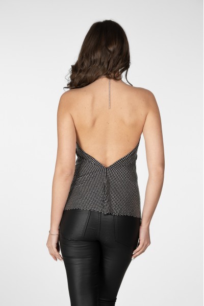 Essa - Top with ring detail and open back Essa - Top with ring detail and open back