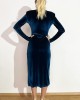 Alessi Wear Blue Velvet Dress
