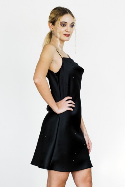 Galaxy Crystal Embellished Slip Dress Galaxy Crystal Embellished Slip Dress