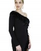 EVE Jersey Dress with feathers