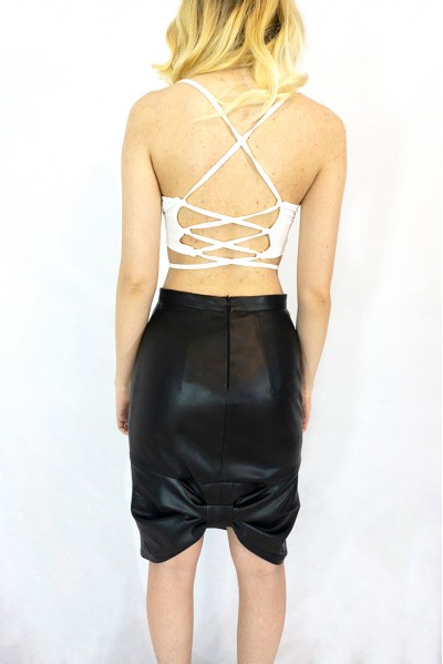 GEO - Ecological leather skirt