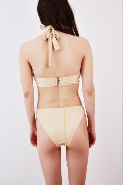 Gloria Cut-Out Swimsuit Beige Gloria Cut-Out Swimsuit Beige