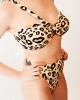 Mona Sutien asimetric cu leopard print