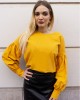 Bella - Linen shirt - yellow